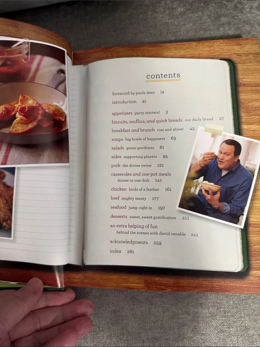 Signed, In the Kitchen with David  signed by David Venable Comfort Foods